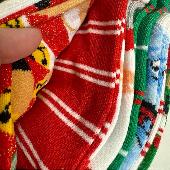 New Christmas themed holiday socks. 9 pairs of trainer socks. - Picture 8 of 12